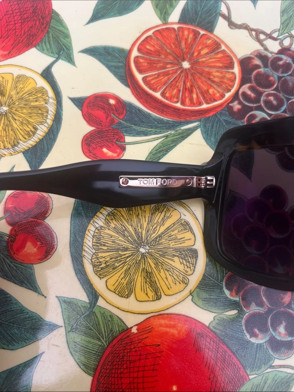 Tom Ford Black Oversized Square Women's Sunglasses NWT